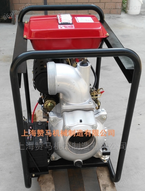 赞马6寸电启动柴油水泵,自吸水泵