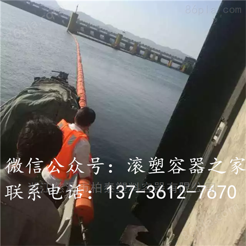 九江水库拦污浮子河道导污排